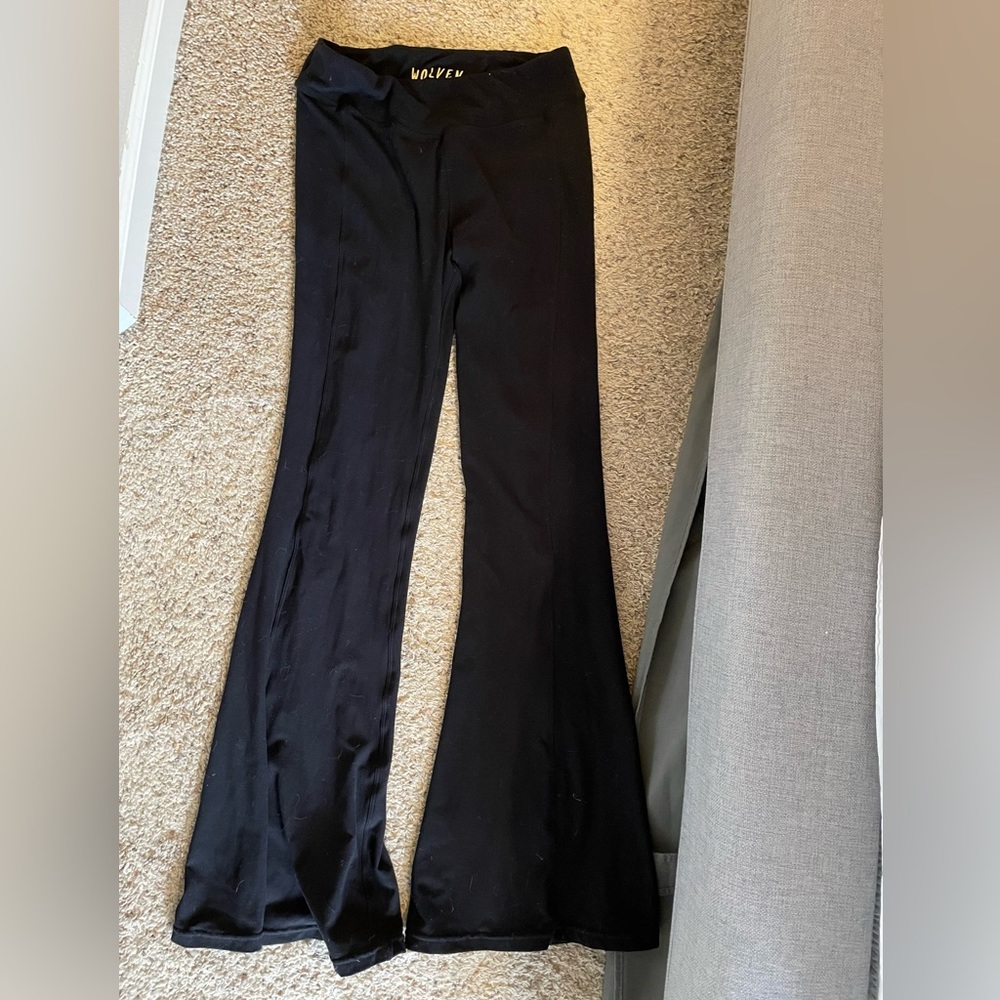 Wolven Black Flare Pants XL